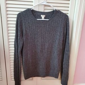 NWT JCrew factory wool blend cable knit sweater